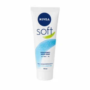 خرید کرم مرطوب کننده نیوآ سافت (Nivea Soft) با فرمولاسیون فوق‌العاده سبک و جذب سریع. غنی شده با روغن جوجوبا و ویتامین E برای نرمی و لطافت پوست دست، صورت و بدن. ایده‌آل برای استفاده روزانه.